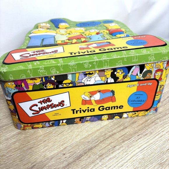 The Simpsons Trivia Game Metal Tin Box - Picture 11 of 12
